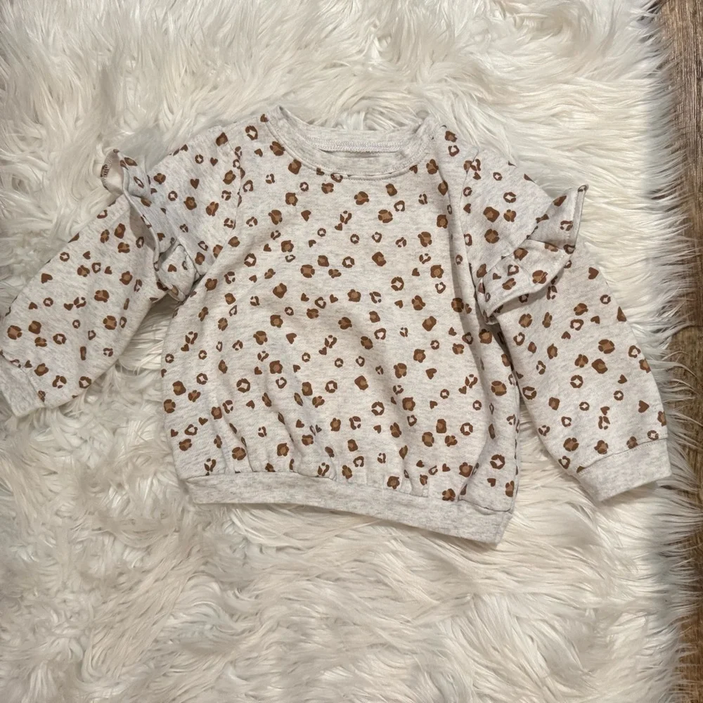 Carter’s Child of Mine Leopard Ruffle 2 Piece Set Girls‎ 2T